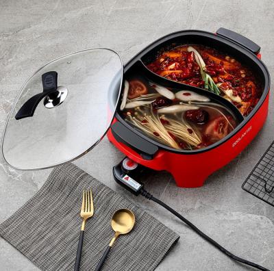 China Hotel Household Portable Electric Chinese Kitchen Mini Aluminum Non-stick Hot Pot for sale