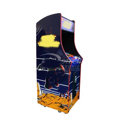 China Wooden MDF Video Game Machine 60 In 1 19 Inch LCD Game Machine Upright Classic Coin Operated Retro Arcade Games for sale