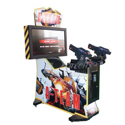 China Coin Operated Metal Electronic Game Machine 42 Inch LCD Display Shooting Gun Simulator For Amusement Game Room for sale