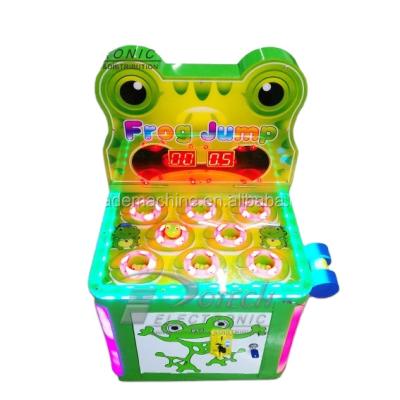 China Metal Children Hitting Hammer Frog Beat A Mole Redemption Game Machine Automatic Hammer Arcade Game Machine for sale