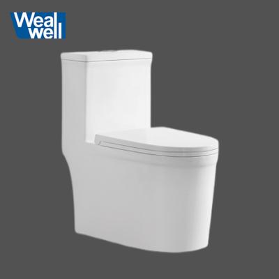 China Double-Flow Floor Standing Modern Design One Piece Double Flush Ceramic Toilet for sale