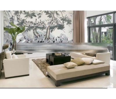 China CLASSIC White Birds Image Background Wallpaper Murals For Wall for sale