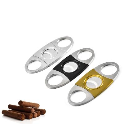 China Modern Stainless Steel Private Label Smoking Accessory Cigar Cutter for sale