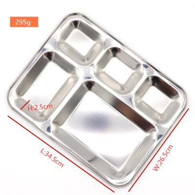 China Large Trio Disposable Stainless Steel Lunch Dish Lunch Container Lunch Box for sale