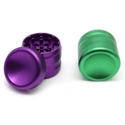 China Modern Style Aluminum Tobacco Grinder Combine 4 Layers Herb Grinder Multiple Styles Solid Colors Tobacco Grinder for sale