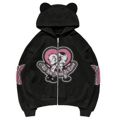 China Anti-wrinkle zip hoodie for sale