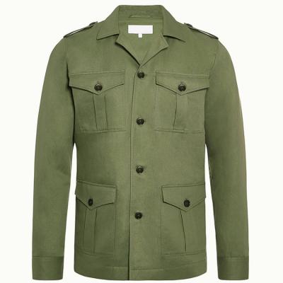 China 2022 New Style Autumn Regular Fit Custom Design Cotton Dark Green Canvas Warm Breathable 4 Pocket Work Jacket Men for sale