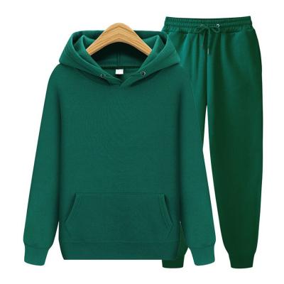 China Viable Wholesale Custom Logo Blank Casual Long Sleeve Sweatpants And Hoodie Set Unisex Custom Tracksuits for sale