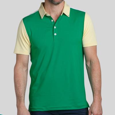 China 2022 New Anti-Wrinkle Custom Logo Quick Dry Polo Sleeve Polo Shirts Wholesale Custom Men's Polyester Polo Golf Short Casual Sport for sale