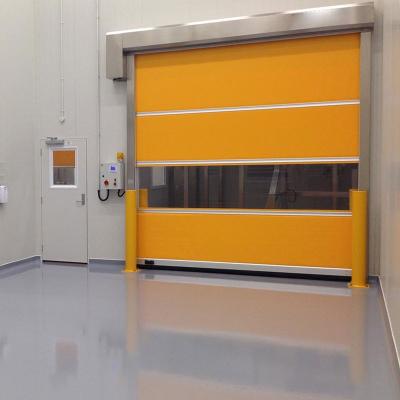 China Industrial 0.8mm Thick Fabric Roll Up Shutter PVC High Speed ​​Door for sale