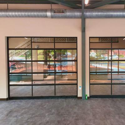 China Customzied modern optional size 9x7 9x8 16x7 16x8 color standard size automatic garage glass door for sale for sale