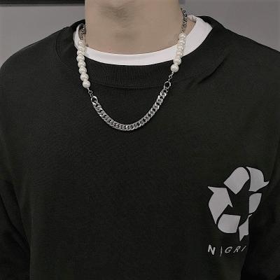 China VAF Hip Hop Jewelry Stainless Steel Round Cable Necklace Stainless Steel Cuban Link Choker Necklaces Men Women Non-fading Chain Necklaces for sale