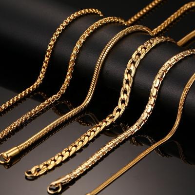 China VAF Cable Snake Restraint Rosary Necklace Byzantine Large 18K Non-fading Thin Ball Wholesale Gold Sterling Silver 925 Chain Link Jewelry Necklace for sale