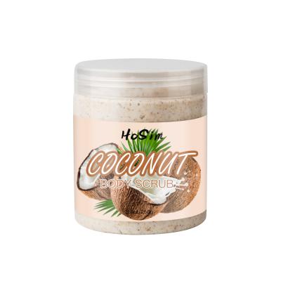 China Exfoliator Private Label Body Scrub Natural Vegan Ingredient Decongest Pore & Gently Exfoliate Skin Coconut Body Scrub for sale