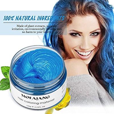 China MOFAJANG Natural Ingredients Dye Hair Coloring Cream Instant Temporary Hairstyle Quick Dry For Men And Women Party Cosplay Hair Color Wax for sale