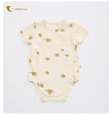 China 2023 Wholesale Custom Cotton Infants Jumpsuit White Comb 100% Cotton Sublimated Baby Rompers for sale