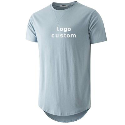 China Wholesale Custom Made QUICK DRY Organic Cotton Gym Summer Logo Edge Curved Edge Fitness High Quality T Shirts T Shirts For Men for sale