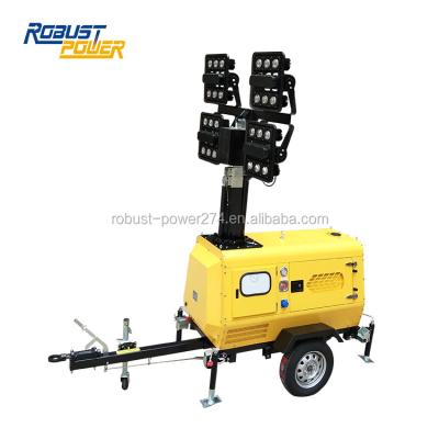 China Lighting Diesel Engine Controller Light Towers 8kw Rental Construction for sale