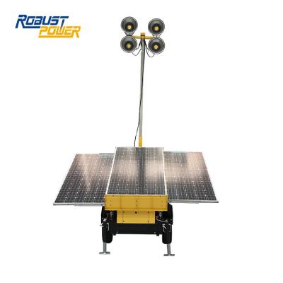 China 600W Solar Panel Industrial Roof-mounted Light Tower 4*200AH for sale