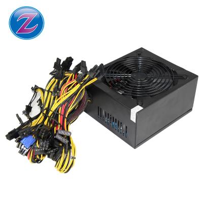 China ATX 1650W/1850W/2000W Desktop Power Supply For 8 Gpu 80 Plus PSU Gold 140mm Fan Golden for sale