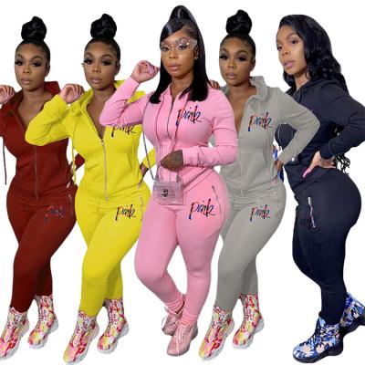 China Breathable Top And Pants Jogging Pocket Set Casual Hoodies Spring Clothing Sweatsuit Ladies Soft Quality Luxury Sweatsuit for sale