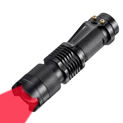 China Astronomy One SK68 Unitary Mode Red Light LED Red Light Extendable Flashlight for Astronomy Aviation Night Watching for sale