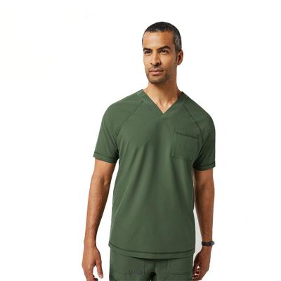 China Natural Stretch Place Premium Men Hospital Medical Uniform Medical Scrubs Ultra Soft Stretch Tops And Pants Set for sale