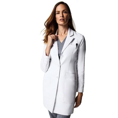 China Place Medical Hospital Doctor Wear Medical White Lab Uniform Professional Coat for sale