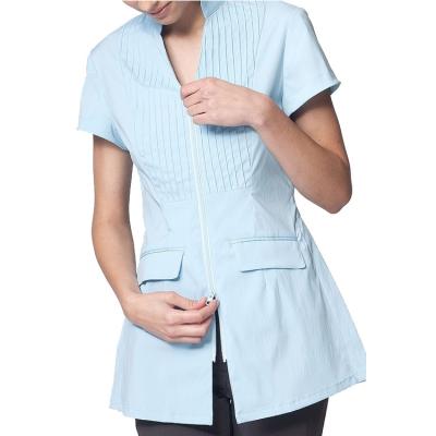 China Hot Sale Two Front Pockets Short Sleeve Work Wear Nurse Uniforms Hospital Scrubs Eco - Friendly Top for sale