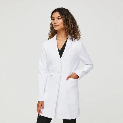 China Breathable Comfortable Female Thin Long Sleeve Coat Female Doctor Beauty Salon Beauty Salon Teacher And Nurse Work Clothes for sale