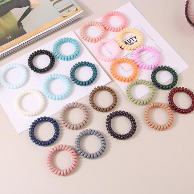 China Hair Accessories for Women Decoration Telephone Rope Wholesale Custom Hair Ties High Elasticity Colorful Hair Bands Hair Accessories for Women Decoration for sale