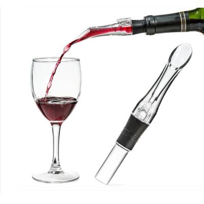 China New Sustainable Portable Acrylic Aerating Pourer Wine Aerator Wine Decanter Pourer for sale