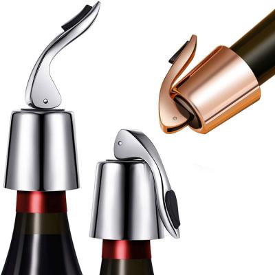 China Canned Opened Wine Bottles 30% Off Discount Sublimation Bottle Sealed Vacuum Red Wine Stopper Custom Gold Wine Stopper for sale