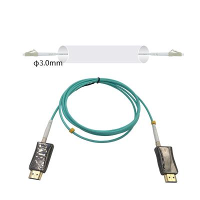 China Super Thin COMPUTER EMI and RFI Resistance Multimode Fiber 4k Fiber Optic Cable 1KM Price Good Flexible Cable for sale