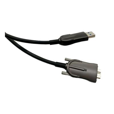 China USB 3.0 Industrial And Security Cameras Type A Plug Male To Micro B Cable With Screwed USB 3.0 Camera Security Cable for sale