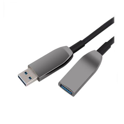 China Motion Sensing Gaming EMI Free USB 3.0 AOC, Type-A Male to Type-A Female, Active 10Gbps USB 3.1 Hybrid Extension Fiber Optic Cable for sale