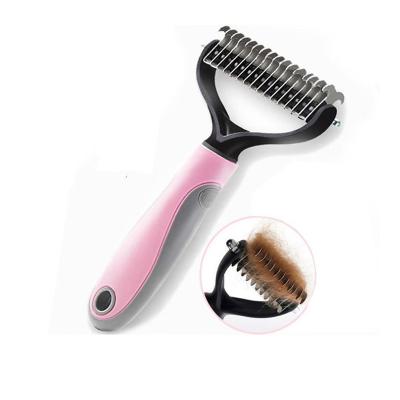 China Double Sided Design Workable Pampers Fur Knot Comb Dogs Hair Grooming and Pet Cat Hair Removal Comb Brush Care Tools for sale