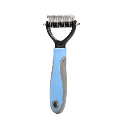 China New Design Viable Pet Dog Grooming Professional Double Sided Cleaning Comb for sale