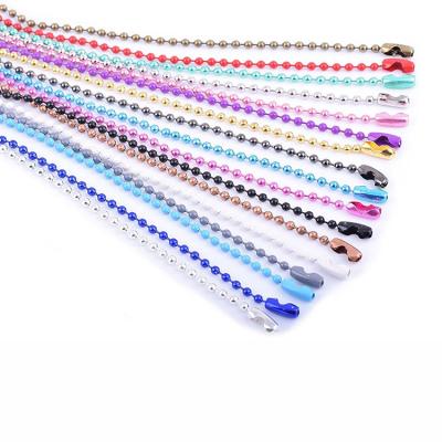 China 2019 Cloth Curtain Men's Pendant Necklace / Stainless Steel Shutters Large Stainless Steel Ball Chain for sale