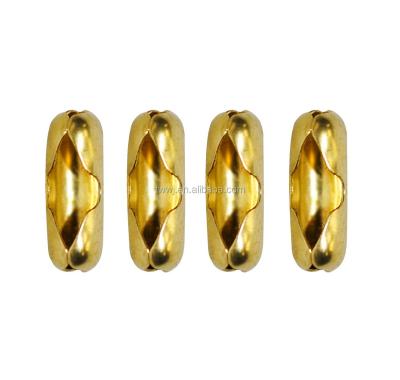 China Stainless steel ball chain connector hug gold plating metal connector TW-003 for sale