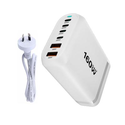 Chine MacBook Mobile Phone OEM 160W 4USB Ports 2USB-C Ports PD Fast Desk Phone Charger à vendre