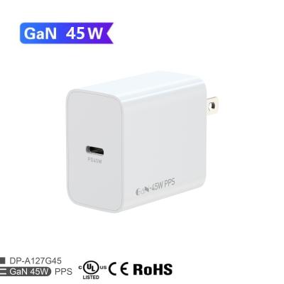 Κίνα Private Mold 45W GaN USB-C Wall Charger For MacBook Pro/Air IPad Pro Galaxy S23 προς πώληση