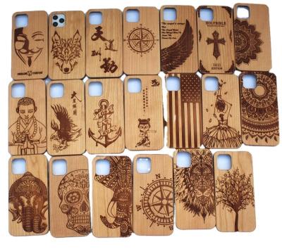 China Personality Meets Functionality Real Wooden Hand Carved Wood Case for iPhone 14pro max for sale