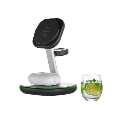 중국 White 15W 3 In 1 Wireless Charging Station for Smart Watch and Earphone Connect Type C 판매용