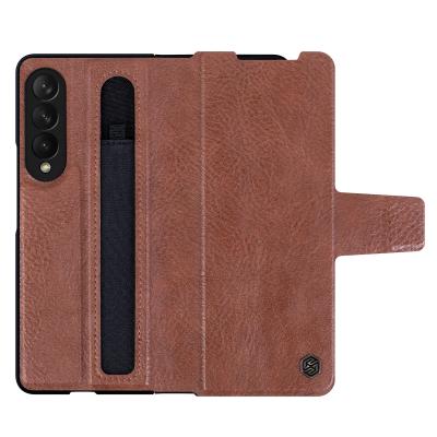 China Shockproof Nillkin Aoge Leather Case Samsung Galaxy Z Fold 3 5G Mobile Phone for sale