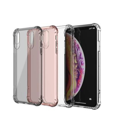 中国 四角エアバッグカバー 透明性 TPU 携帯電話ケース iPhone XS 6 / 7 / 8 Plus XR Max 販売のため