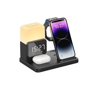 Cina Caricabatterie per orologi Essential Multifunctional QC3.0 Wireless Charger con allarme in vendita