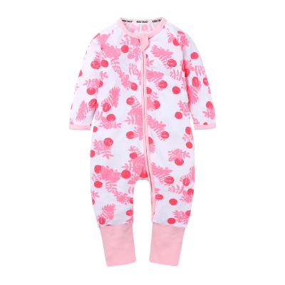 China Spandex/cotton newborn baby boy girl rompers spring autumn cotton romper playsuit clothes long sleeve baby jumpsuit for sale