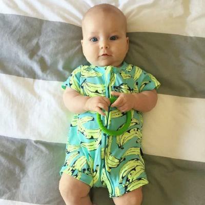 China Spandex/Cotton Summer Babies Boys Clothes Baby Boy Short Clothes Cotton Overalls Newborn Sleeve Rompers for sale