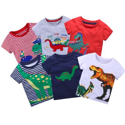 China Breathable Summer Baby Boys Shirt Cotton Clothes Kids Shirt Boy Top Short Sleeve Top T-Shirts for sale